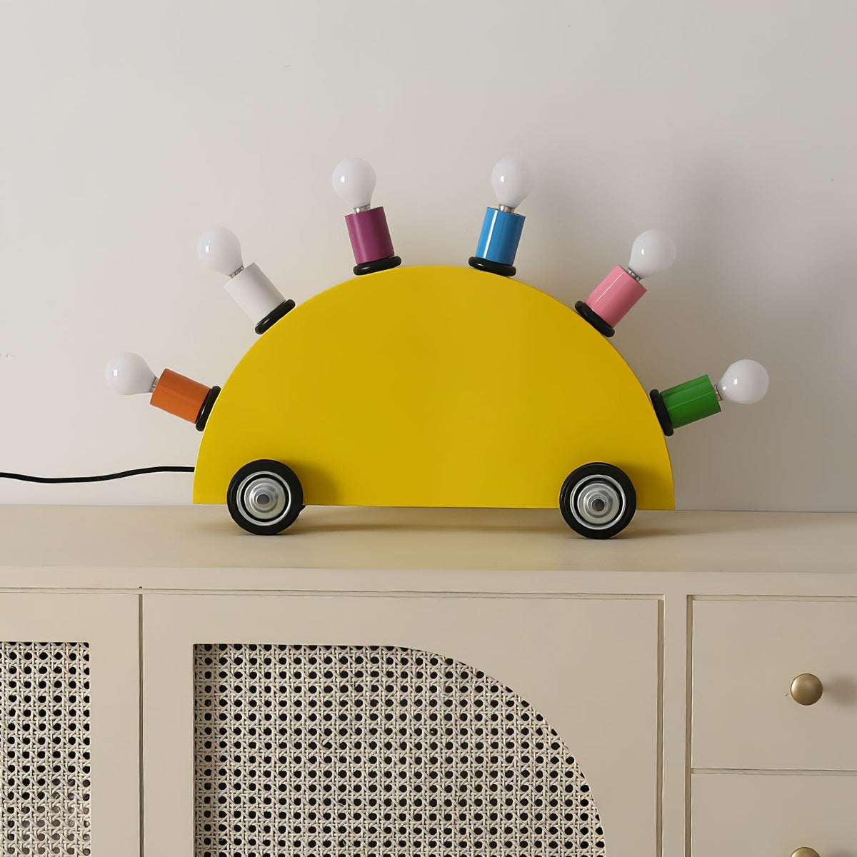 Mirerette lámpara de mesa Car Colorful para habitación infantil