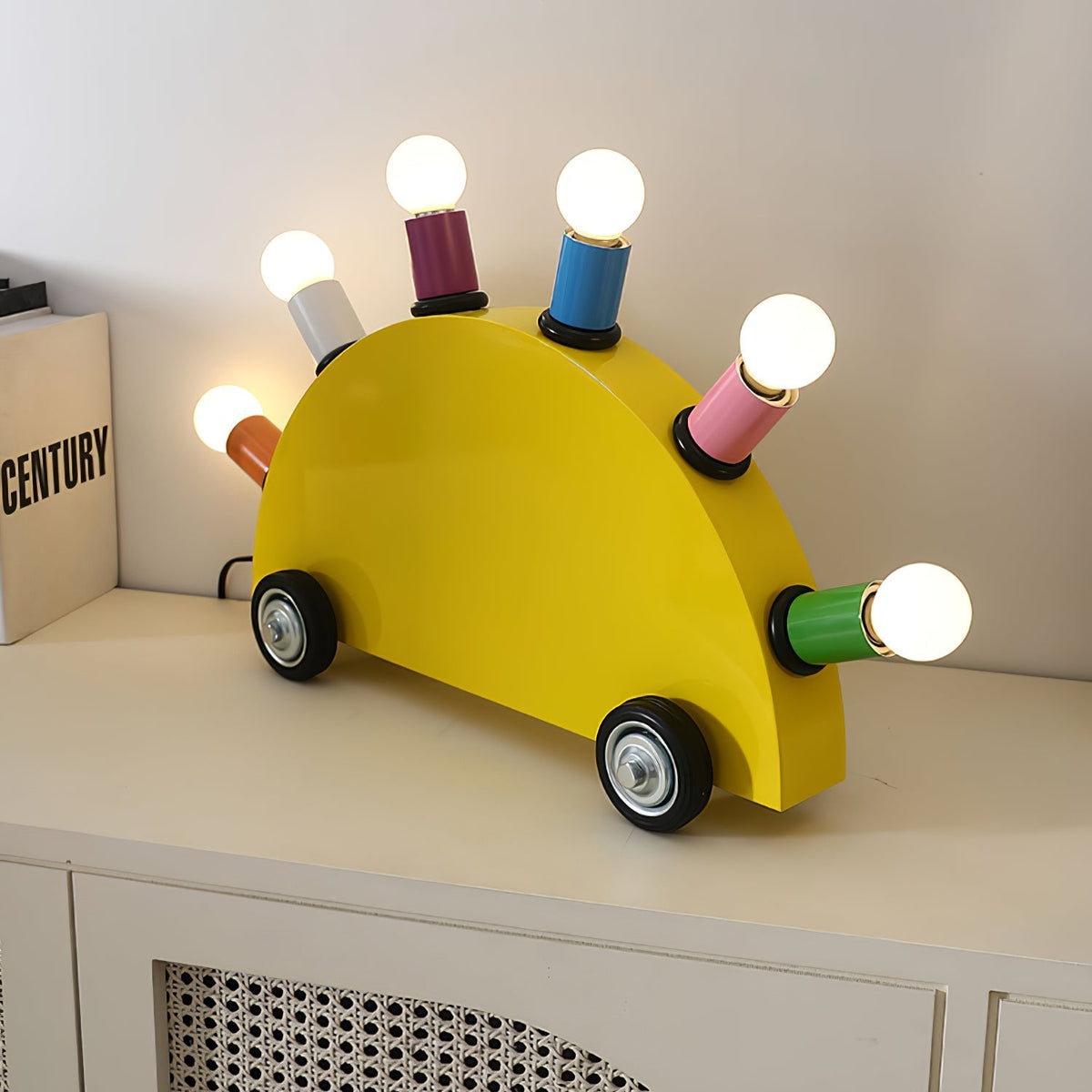Mirerette lámpara de mesa Car Colorful para habitación infantil