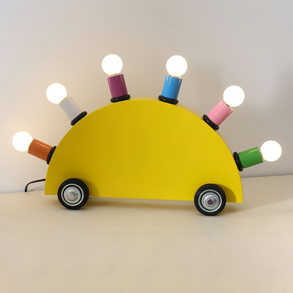 Mirerette lámpara de mesa Car Colorful para habitación infantil