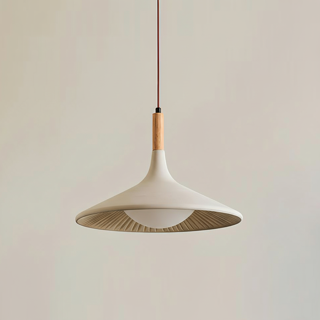 Lámpara colgante de madera