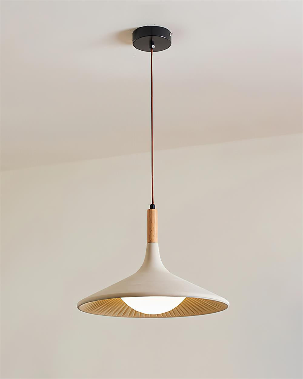 Lámpara colgante de madera