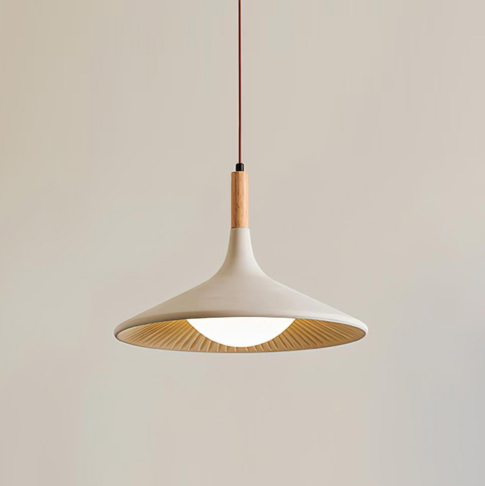 Lámpara colgante de madera