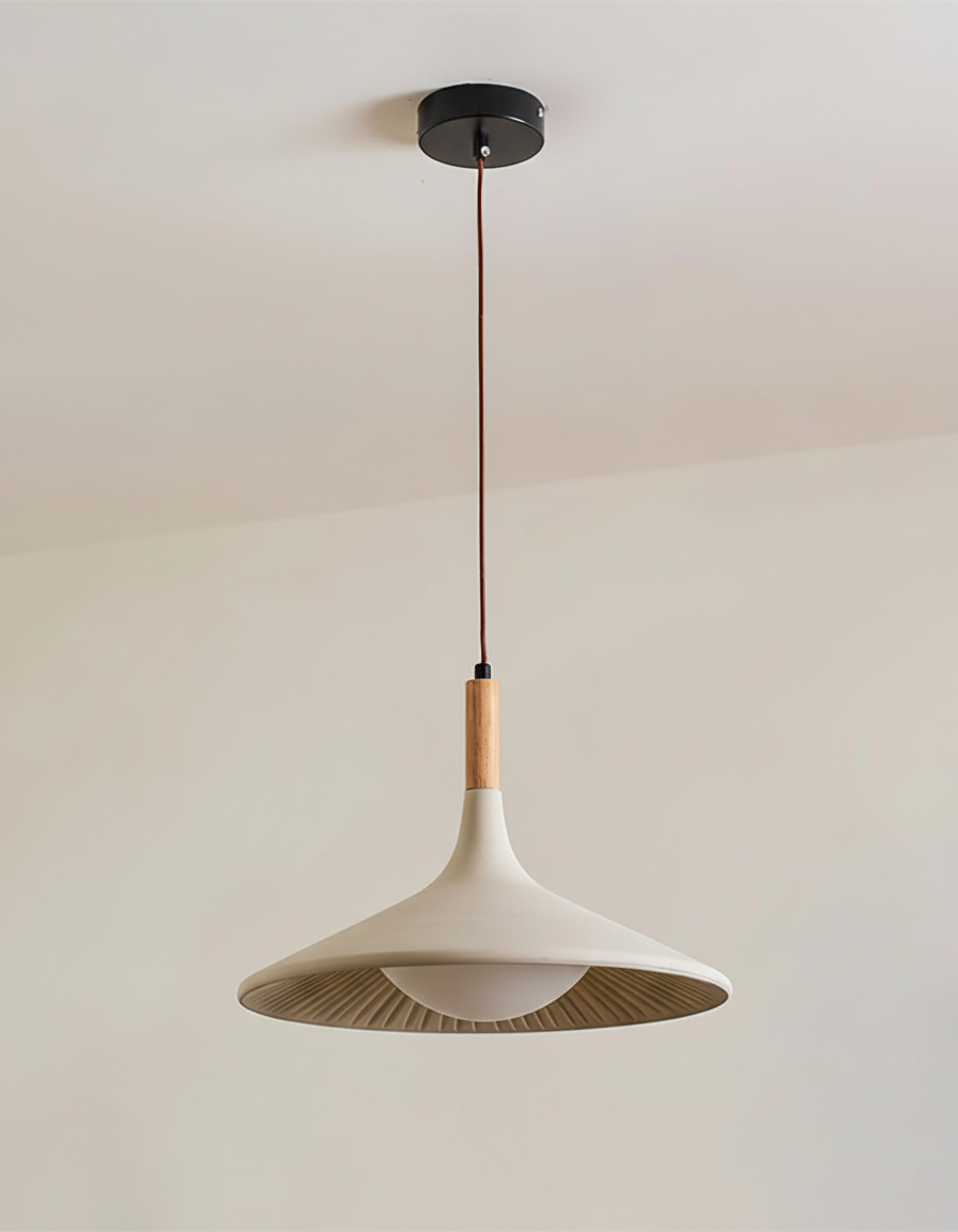 Lámpara colgante de madera