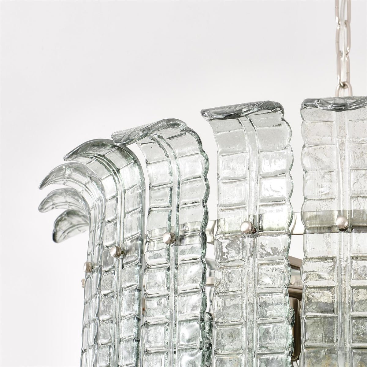 Yisk lámpara de araña Cascade Murano vidrio Tiered Vintage