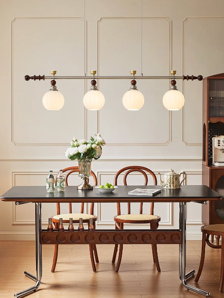Otheia lámpara colgante elegancia Vintage lineal de madera