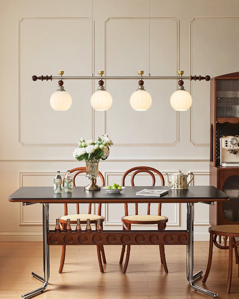 Otheia lámpara colgante elegancia Vintage lineal de madera