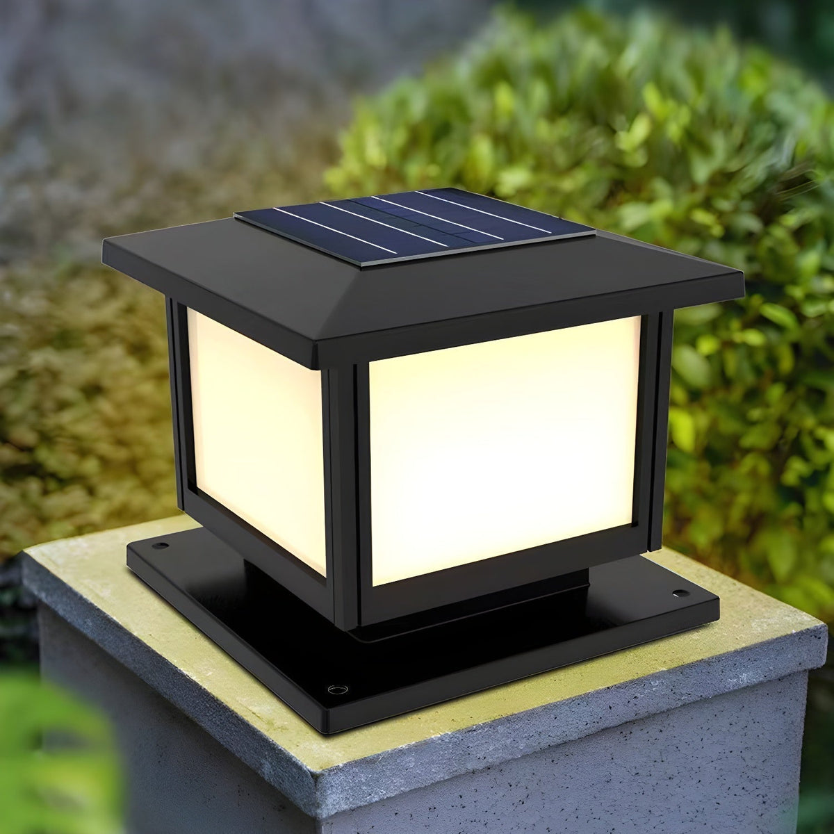 Avenuina luminaria exterior estilo pabellón cuadrada solar
