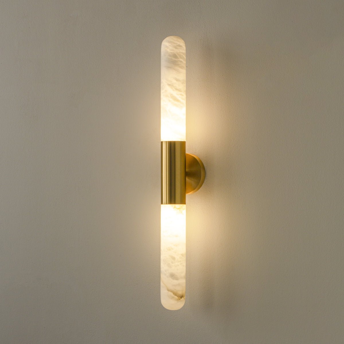 Evtalos aplique de pared cilindro alabastro