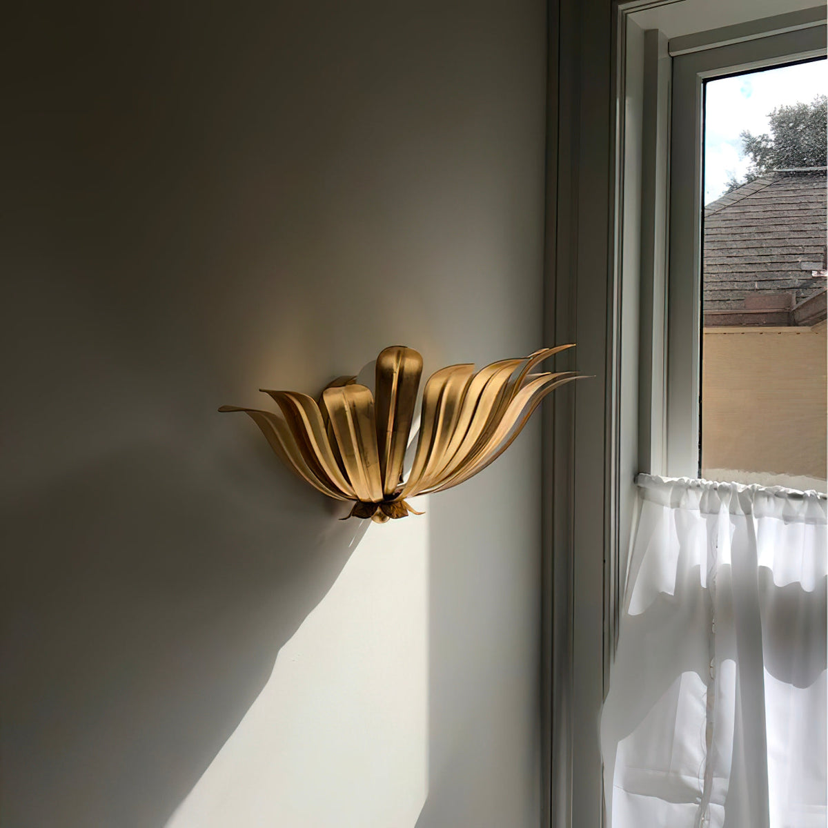 Solivette aplique de pared de latón