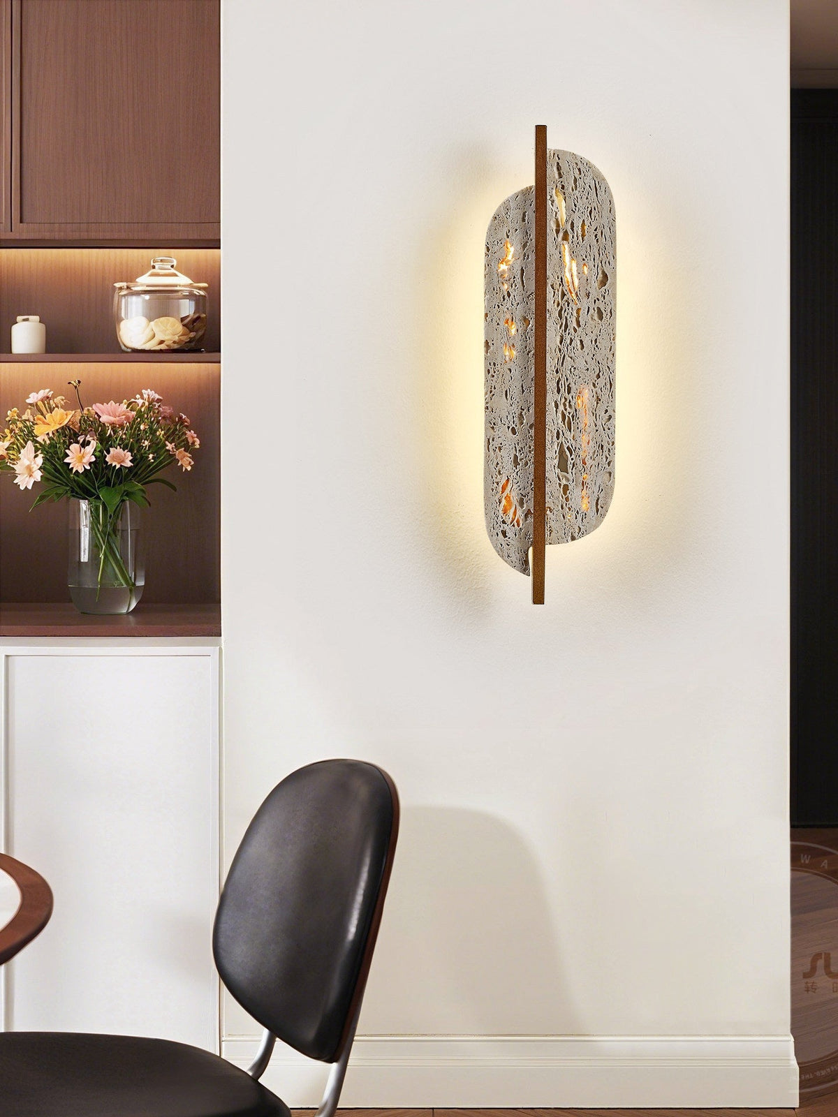 Serinaine aplique de pared travertino