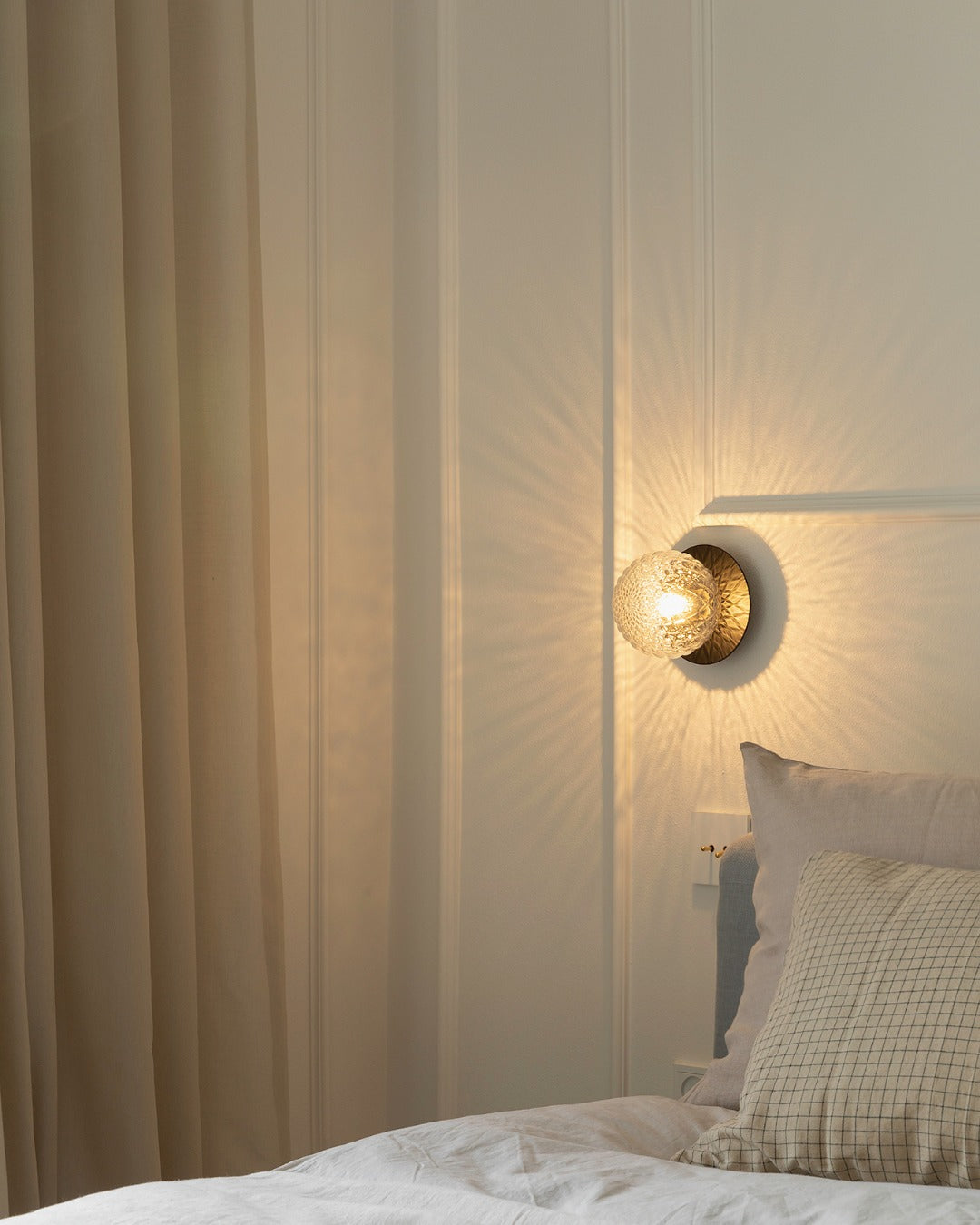 Irinor aplique de pared Premium nórdico en latón