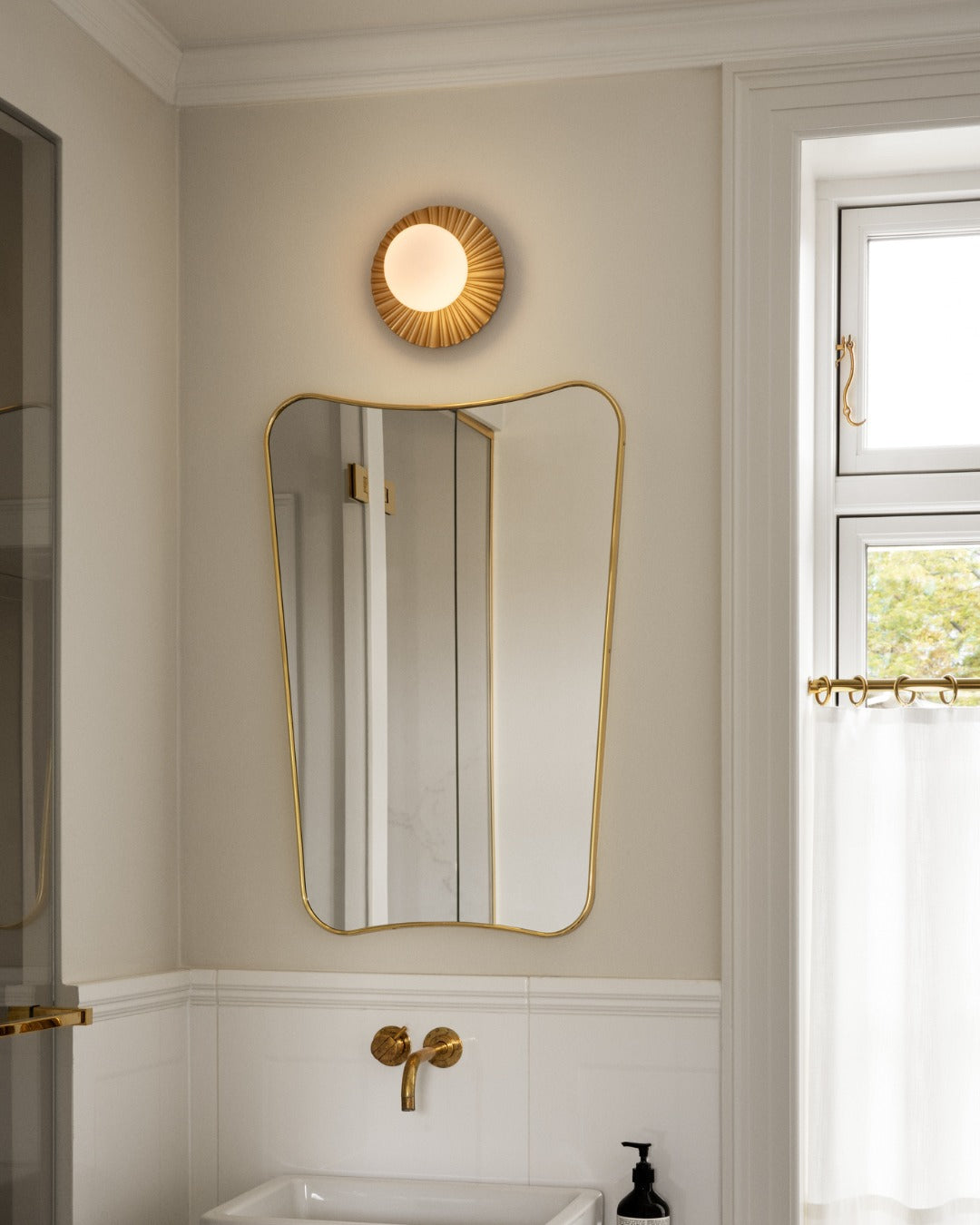Irinor aplique de pared Premium nórdico en latón