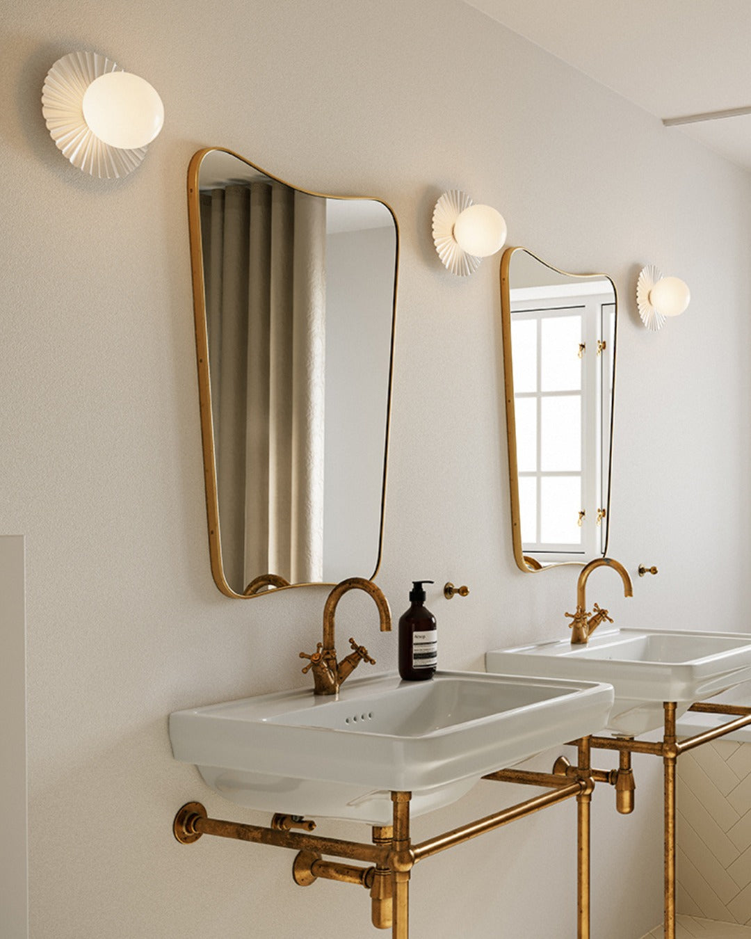 Irinor aplique de pared Premium nórdico en latón