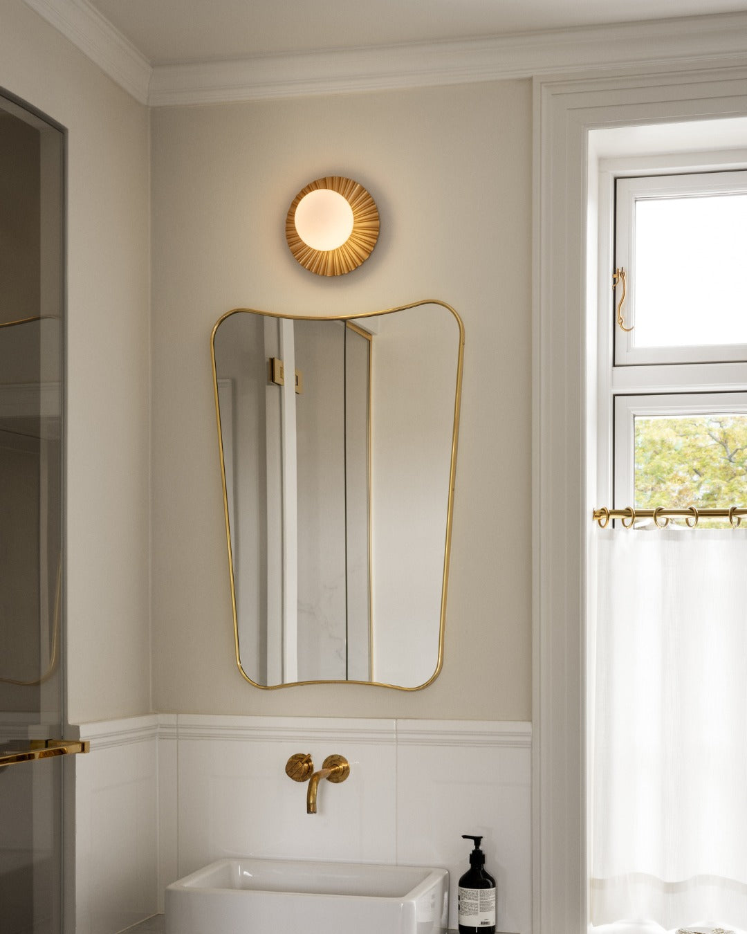 Irinor aplique de pared Premium nórdico en latón