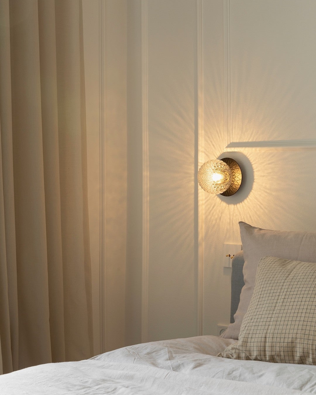 Irinor aplique de pared Premium nórdico en latón