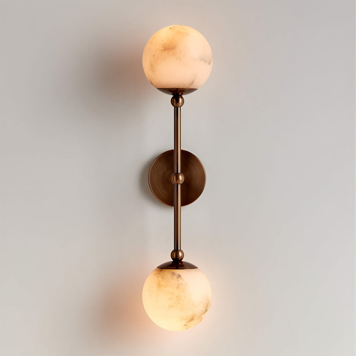 Avenisenne aplique de pared doble alabastro