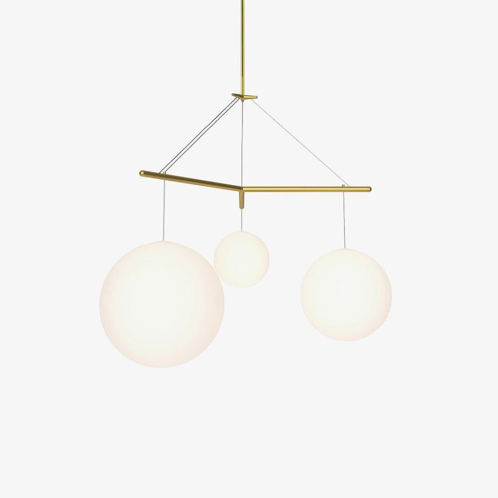 Triad lámpara colgante minimalista de vidrio