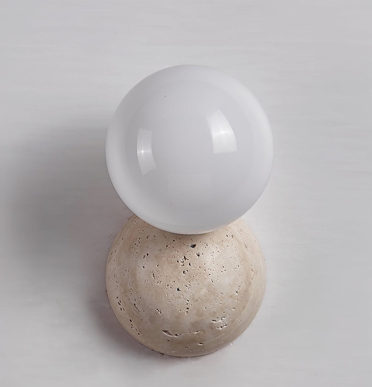 Cethair aplique de pared en travertino