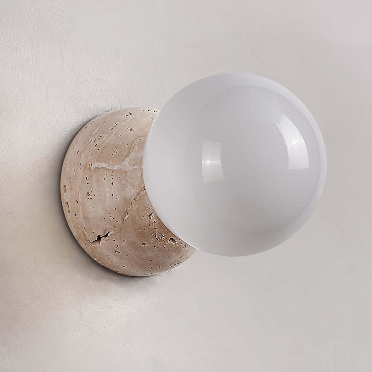Cethair aplique de pared en travertino