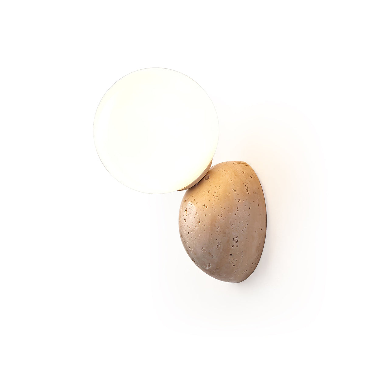 Cethair aplique de pared en travertino