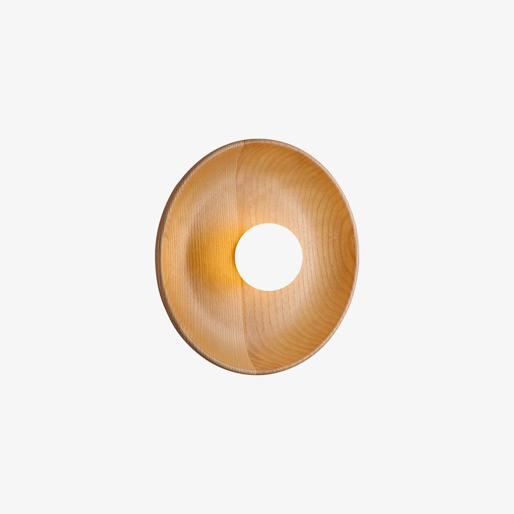 Sirixa aplique de pared moderno minimalista de vidrio y madera