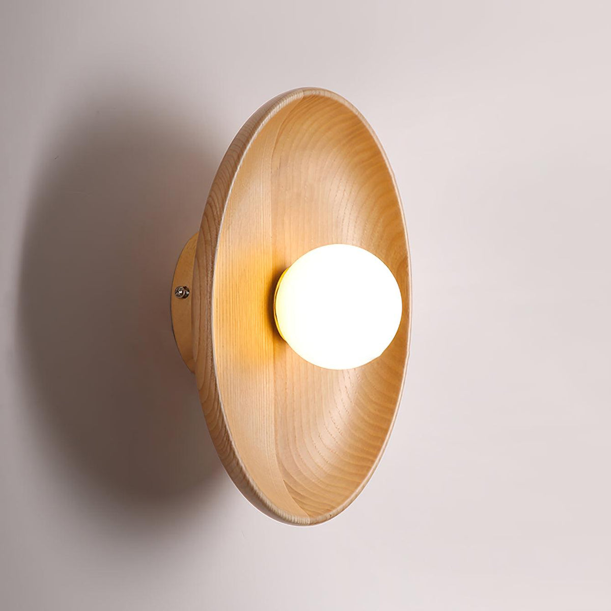 Sirixa aplique de pared moderno minimalista de vidrio y madera
