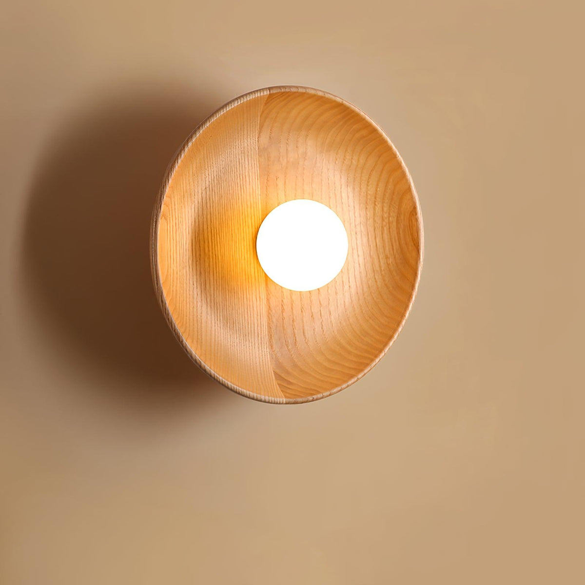 Sirixa aplique de pared moderno minimalista de vidrio y madera