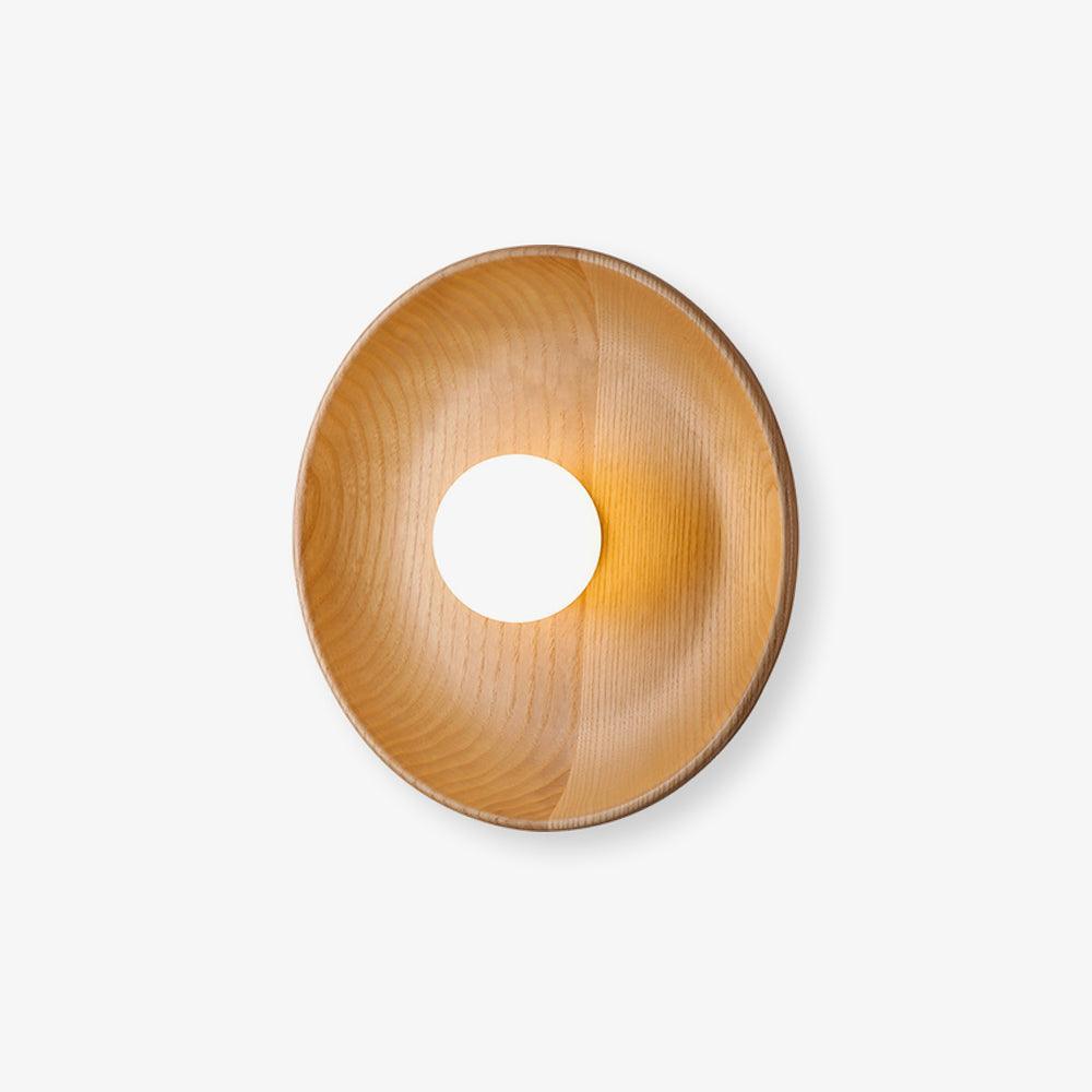 Sirixa aplique de pared moderno minimalista de vidrio y madera