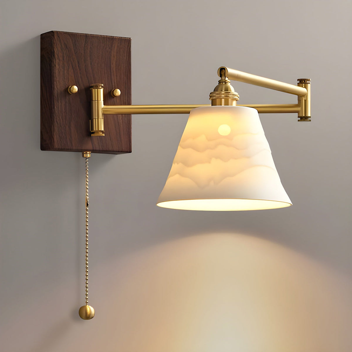 Elioaya aplique de pared con geometría única en cerámica y metal