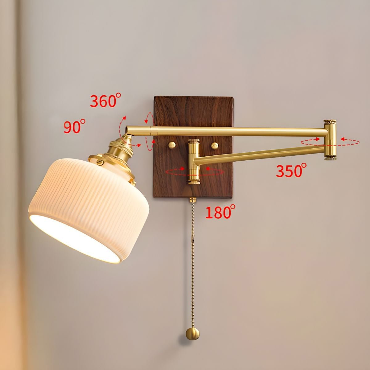 Elioaya aplique de pared con geometría única en cerámica y metal
