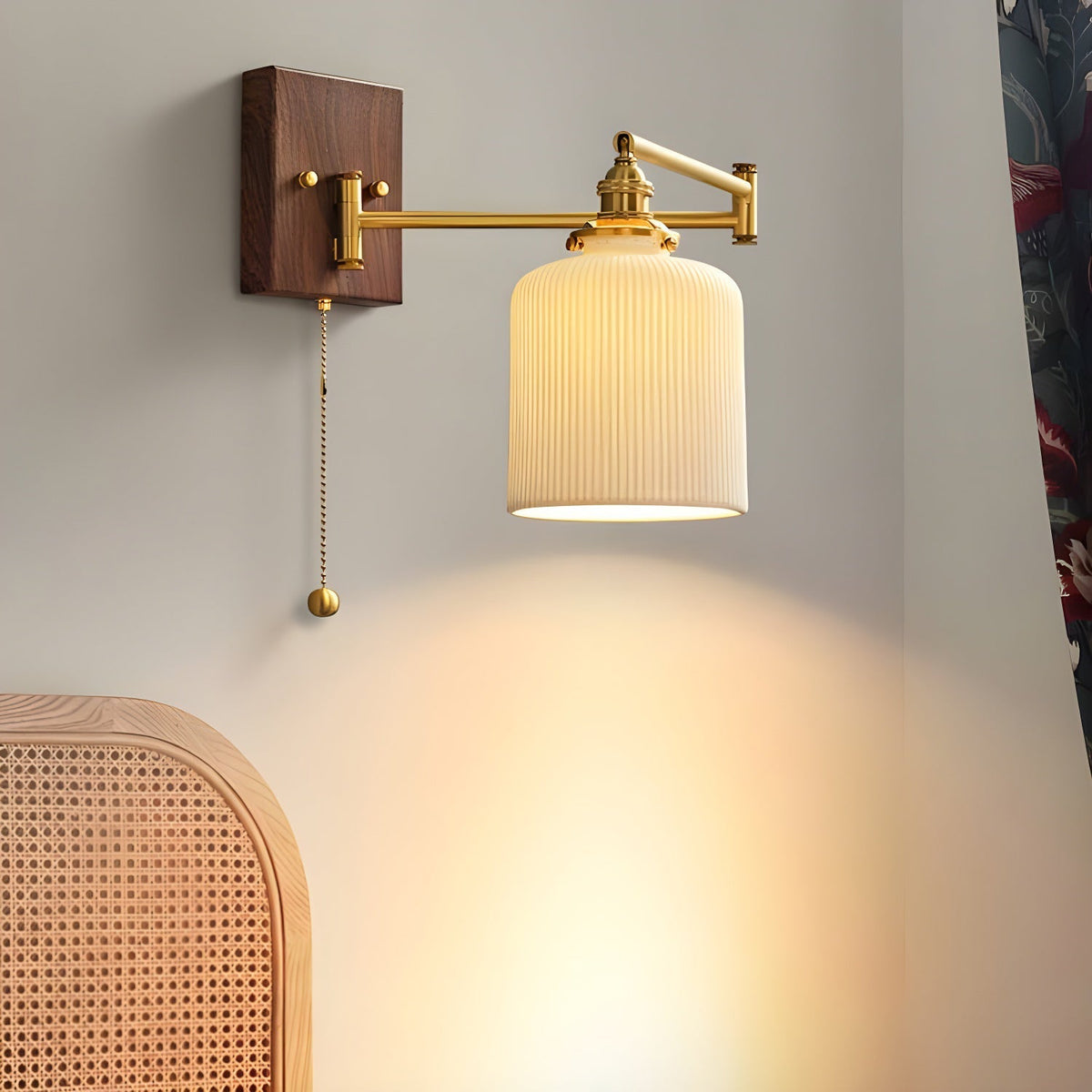 Elioaya aplique de pared con geometría única en cerámica y metal