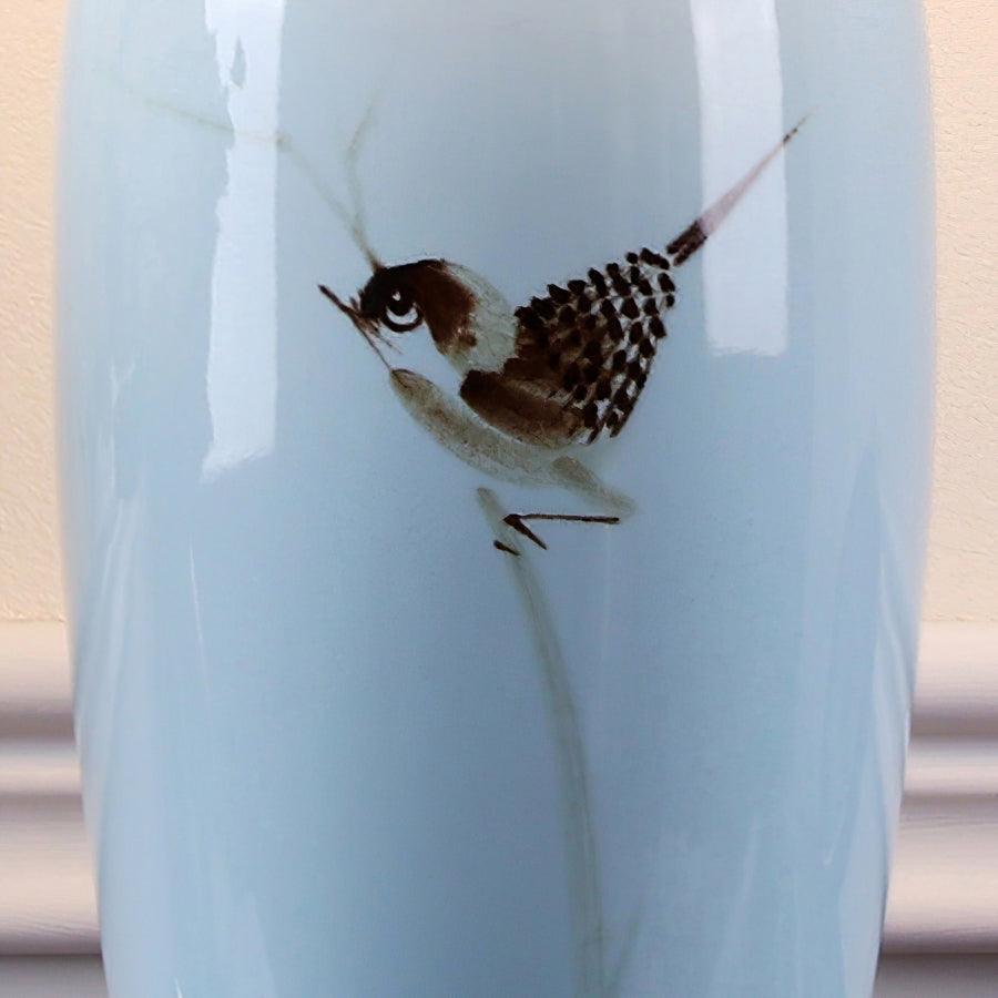 Sparrow lámpara de mesa Oriental de cerámica para escritorio