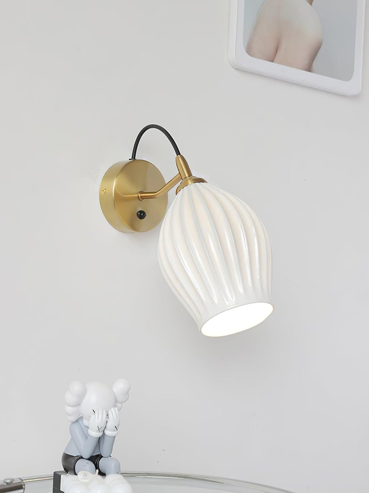 Zotalisra aplique de pared moderno minimalista con textura en cerámica