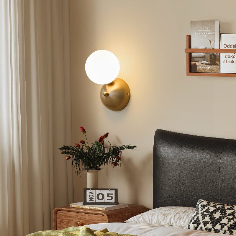 Ordoran aplique de pared moderno minimalista de vidrio