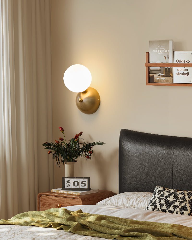 Ordoran aplique de pared moderno minimalista de vidrio