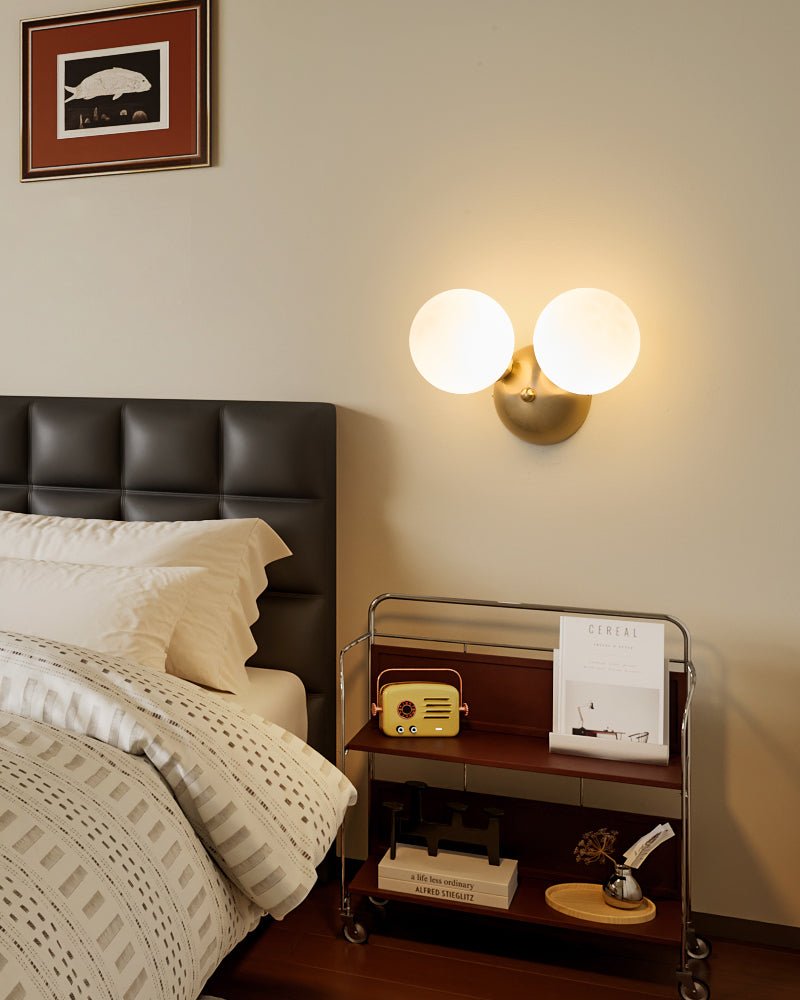 Ordoran aplique de pared moderno minimalista de vidrio