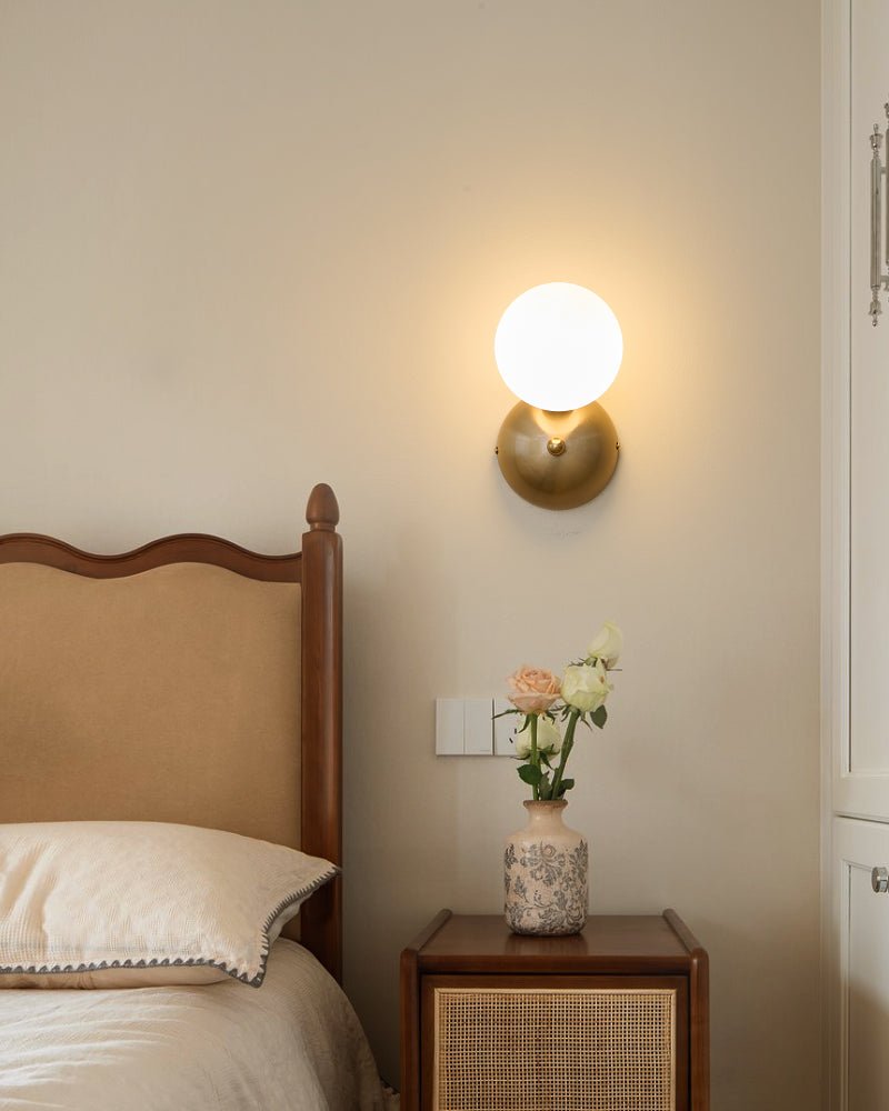 Ordoran aplique de pared moderno minimalista de vidrio