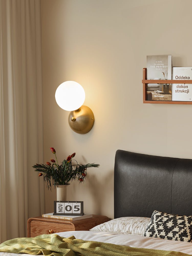 Ordoran aplique de pared moderno minimalista de vidrio