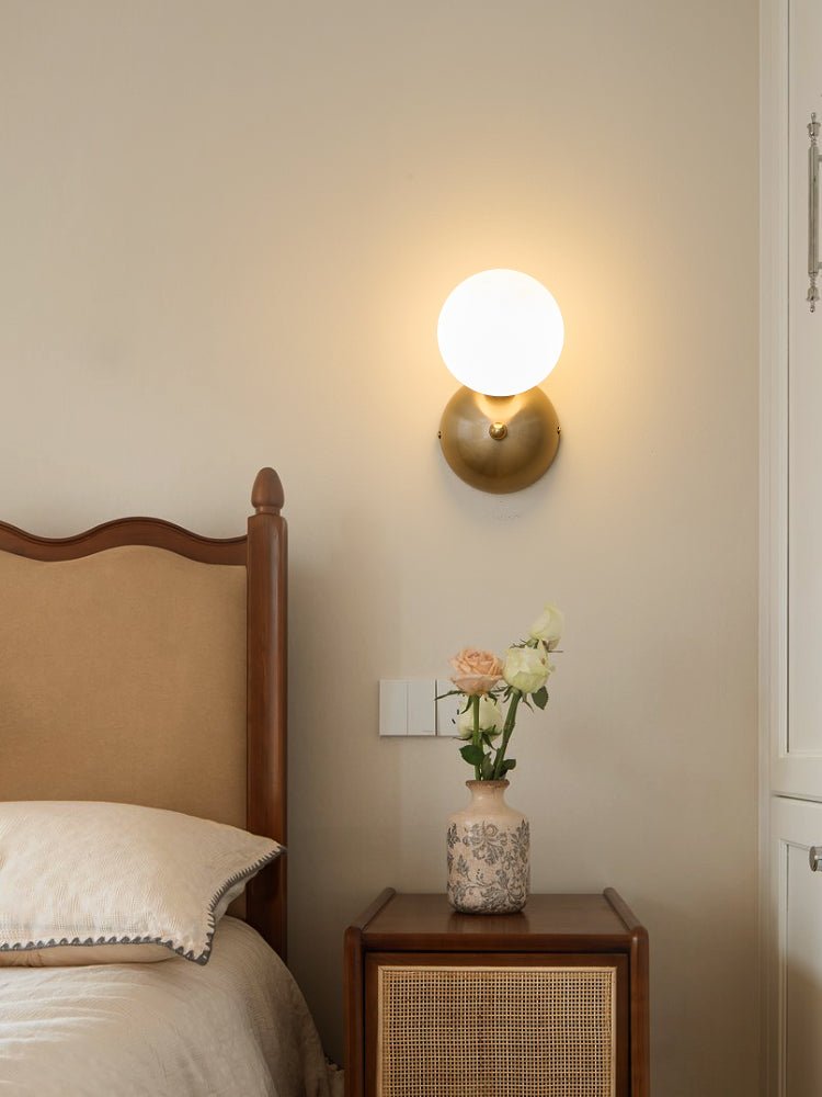 Ordoran aplique de pared moderno minimalista de vidrio