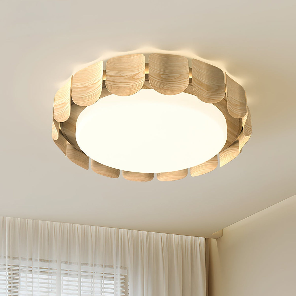 Ardura lámpara de techo de madera de nogal