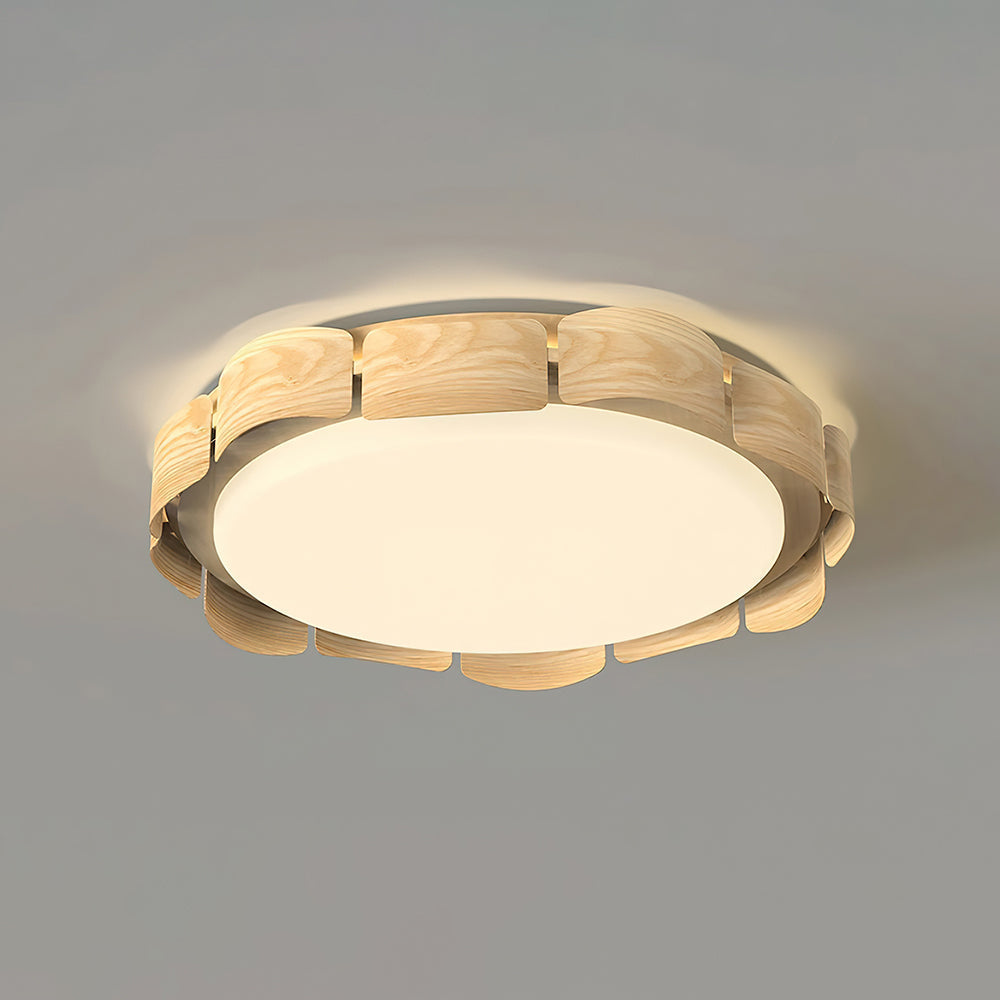 Ardura lámpara de techo de madera de nogal