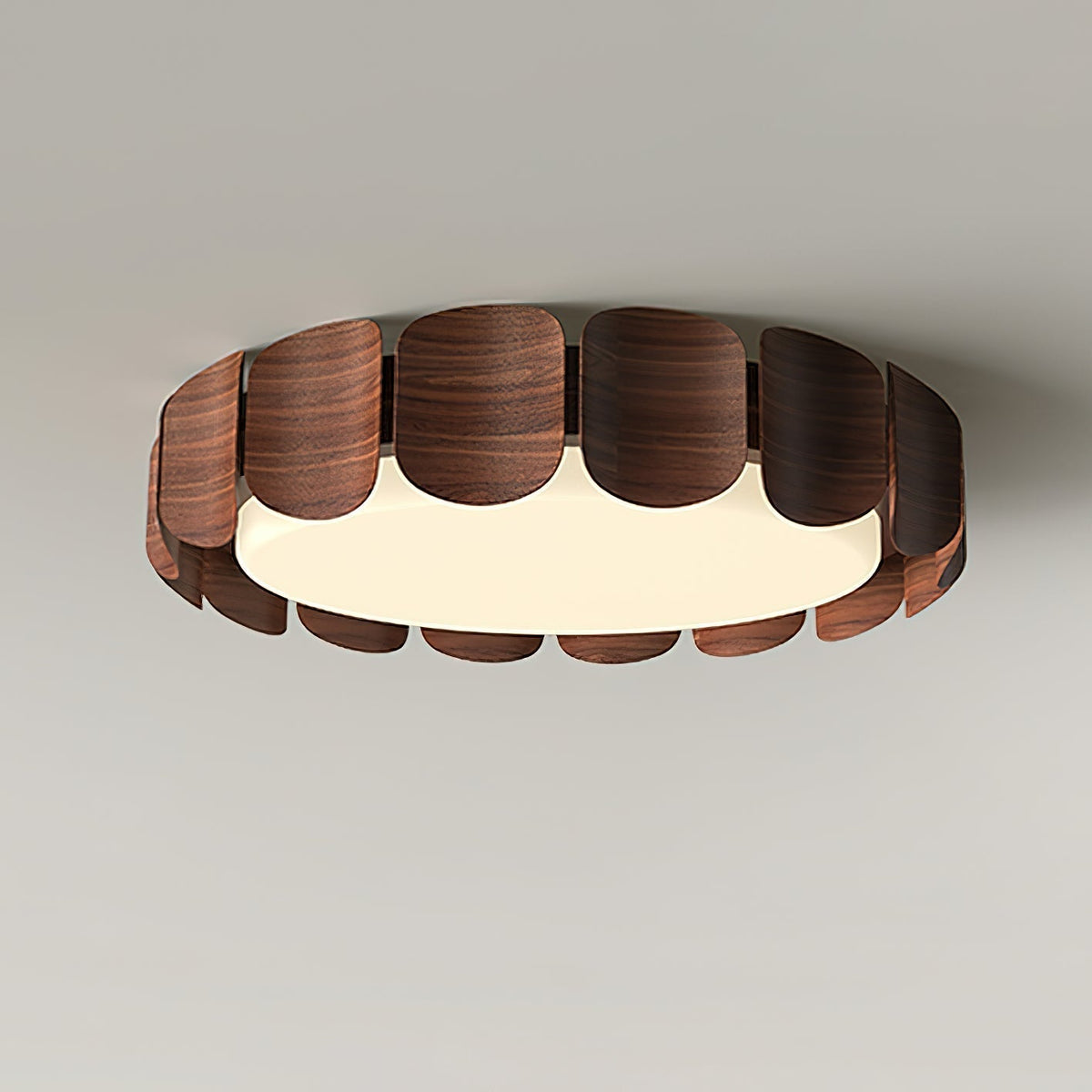Ardura lámpara de techo de madera de nogal