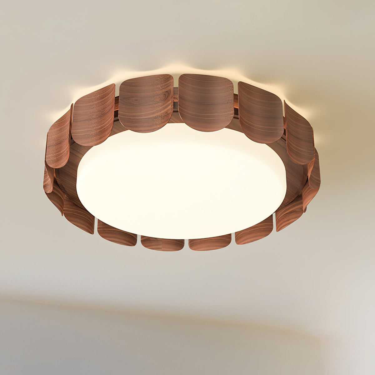 Ardura lámpara de techo de madera de nogal