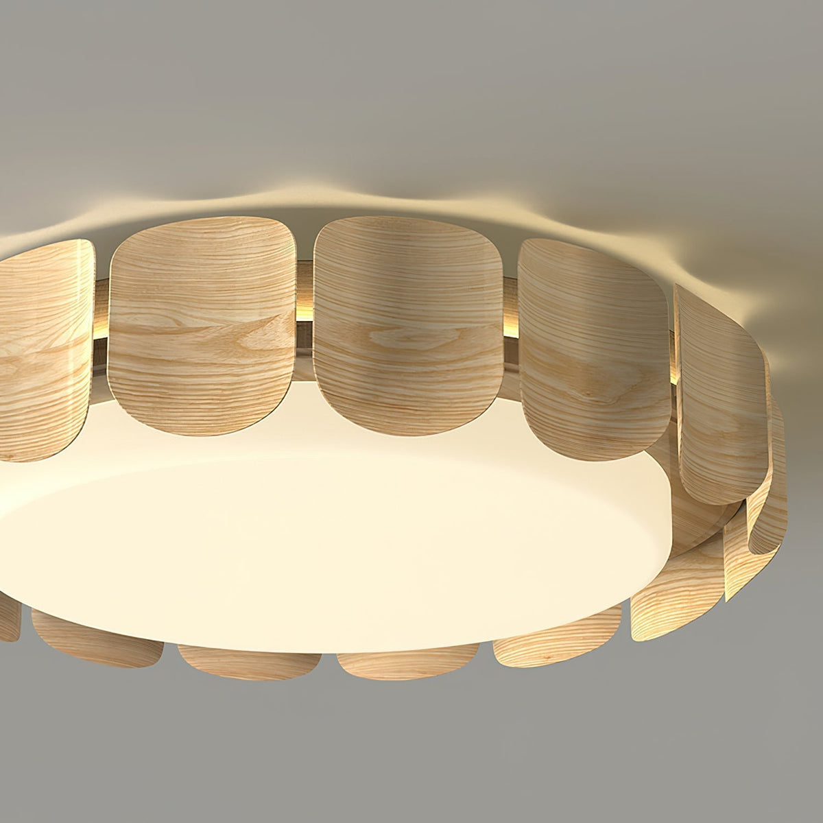 Ardura lámpara de techo de madera de nogal