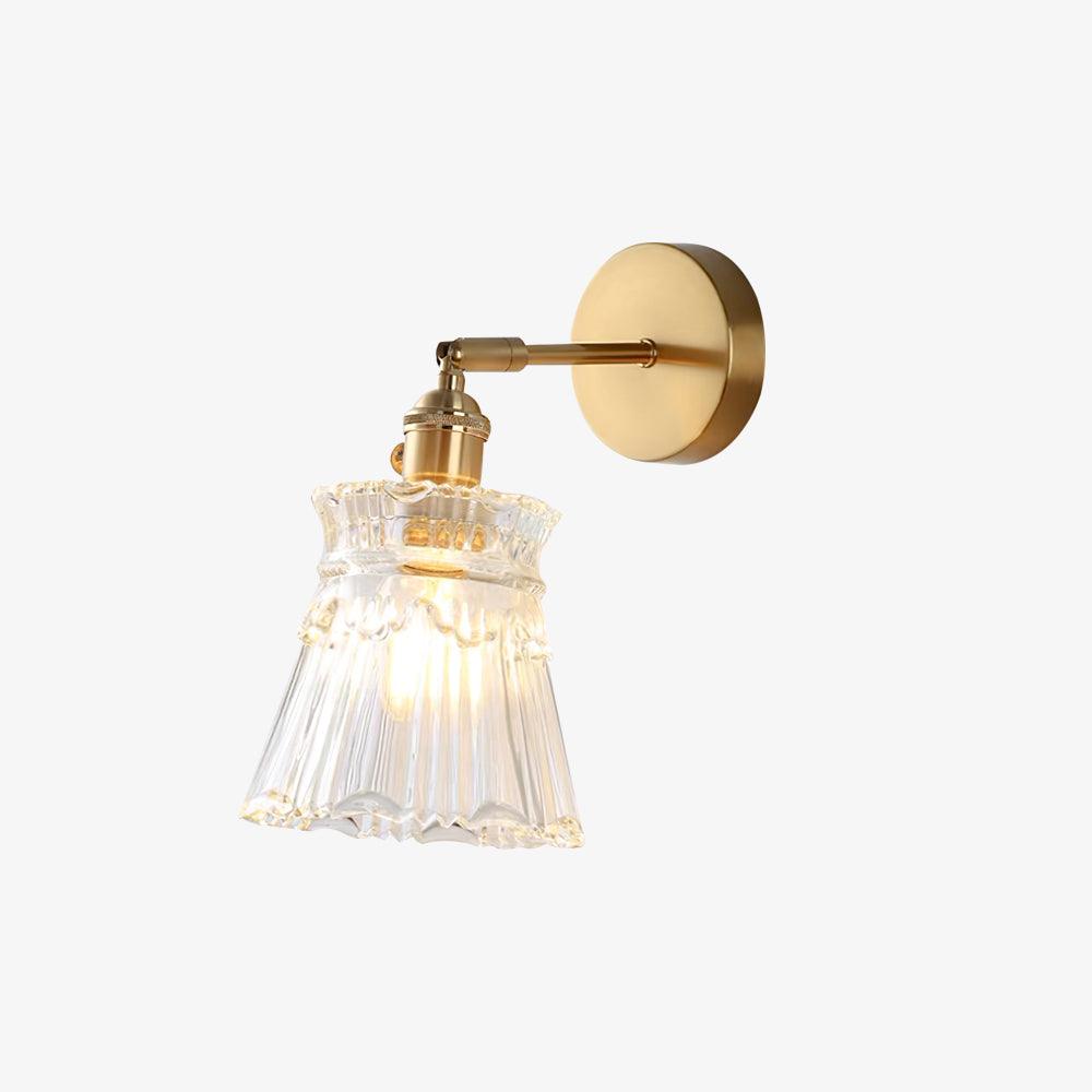 Lustra Aplique de pared Campana Cristal Brazo Clásico