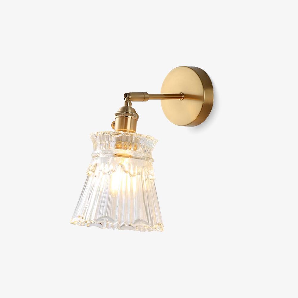 Lustra Aplique de pared Campana Cristal Brazo Clásico