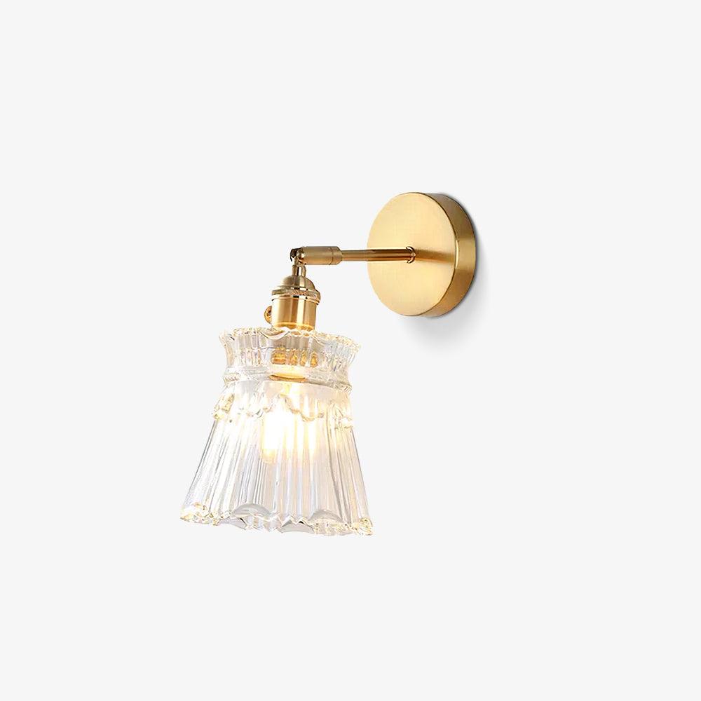 Lustra Aplique de pared Campana Cristal Brazo Clásico