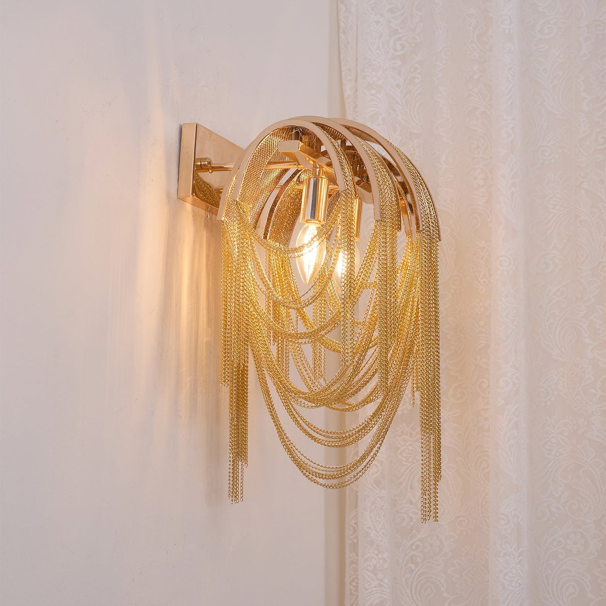 Chains aplique de pared Postmodern de lujo Tassel