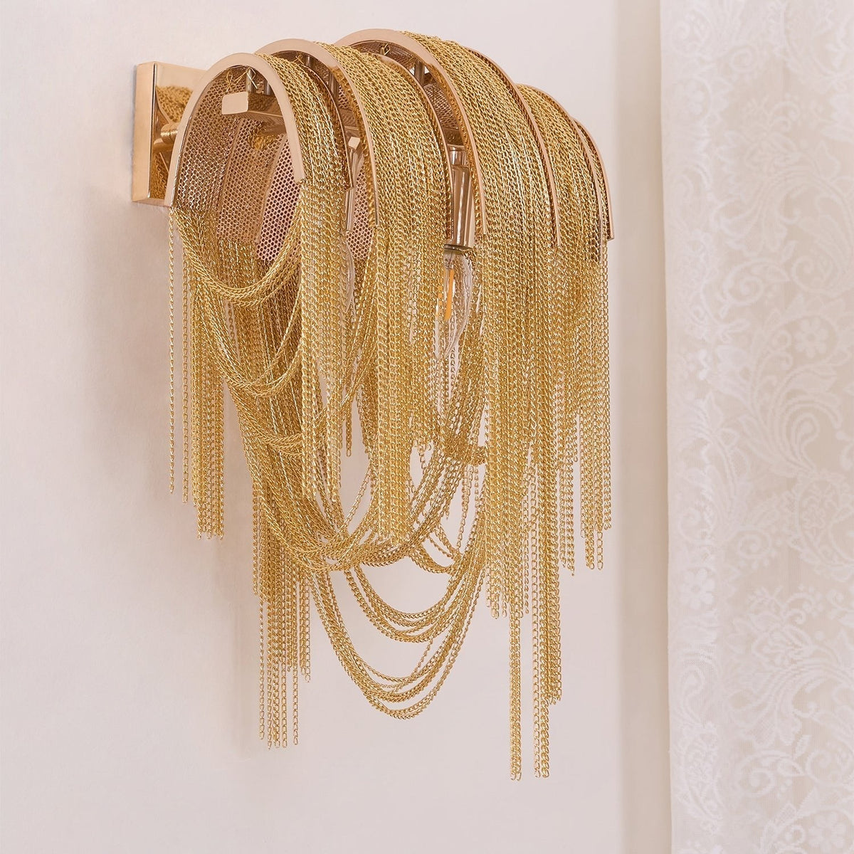 Chains aplique de pared Postmodern de lujo Tassel