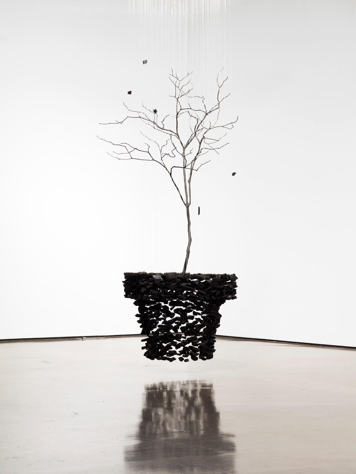 Vaelior lámpara de araña postmoderna de lujo en negro con piedras